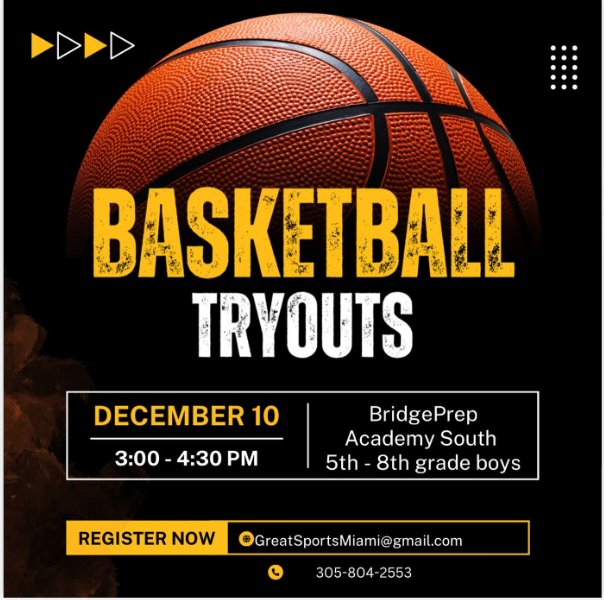 Basketball Tryouts 5th - 8th Grade (Boys)