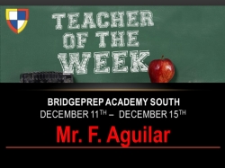 Teacher of the Week