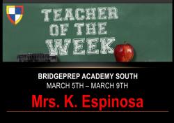 Teacher of the Week