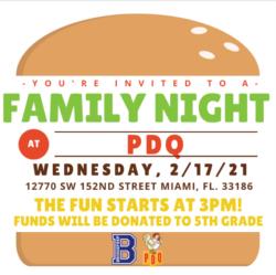 Family Night on 2/17/21