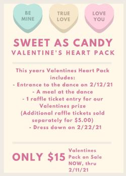 Valentine’s Day Dance on Friday, 2/11/21