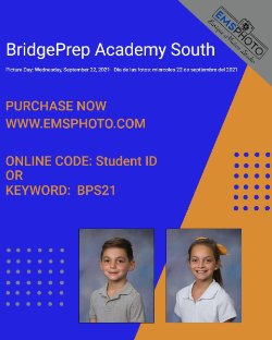 School pictures are coming up on Wednesday, September 22nd!