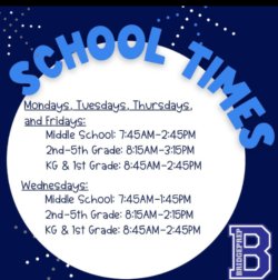Bell Schedule