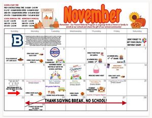 ✨November 2026 Activity Calendar ✨