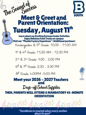 Meet & Greet and Parent Orientation