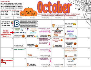 ✨October 2026 Activity Calendar ✨